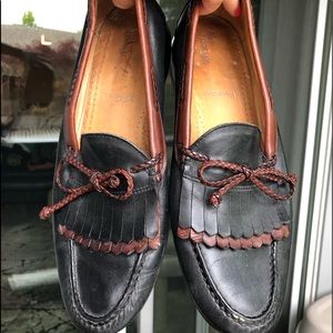 Allen Edmonds black and brown loafers